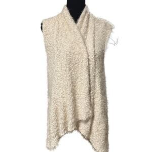 Altar’d State Cream Waterfall Open Cardigan Size L
